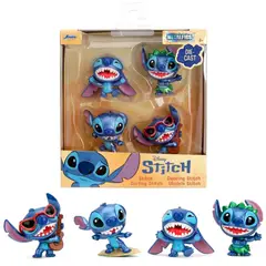 JADA TOYS - Stitch - Lilo y Stitch Metalfigs 4 Pack Mini figuras