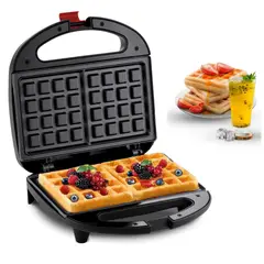 GENERICO - Maquina Eléctrica Waflera Doble Cara Antiadherente 750W RAF