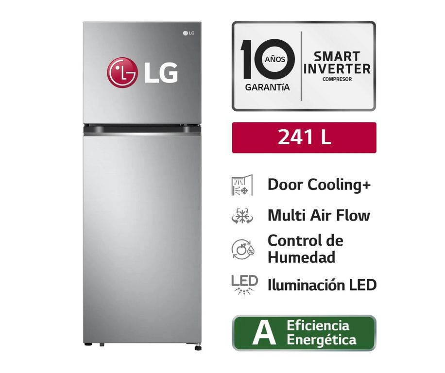 Refrigeradora GT24BPP 241L Door Cooling Top Freezer