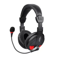 CYBERTEL - Audífono con Micrófono Gamer Rojo con negro H370B-U