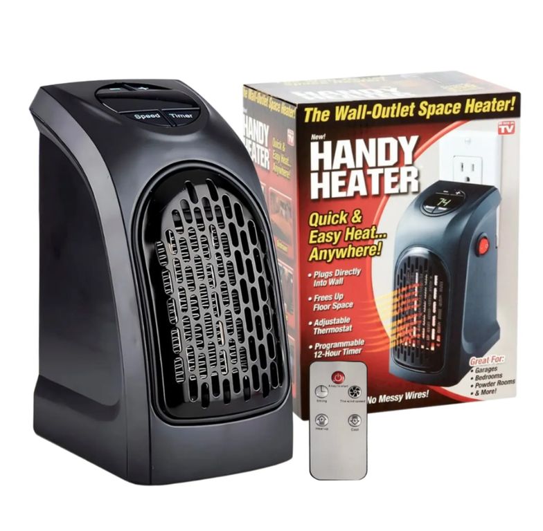 Calefactor Estufa Portátil 400W Control Remoto para Oficina Dormitorio