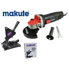 MAKUTE - AMOLADORA ANGULAR DE 4.5" - 850 W + SOPORTE DE AMOLADORA ANGULAR DE 4 1/2 -