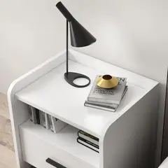 STARHOME - Velador Moderno Noctis Blanco