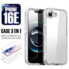 ASIA IMPORT - Case Triple es 3 en 1 Para Iphone 16E