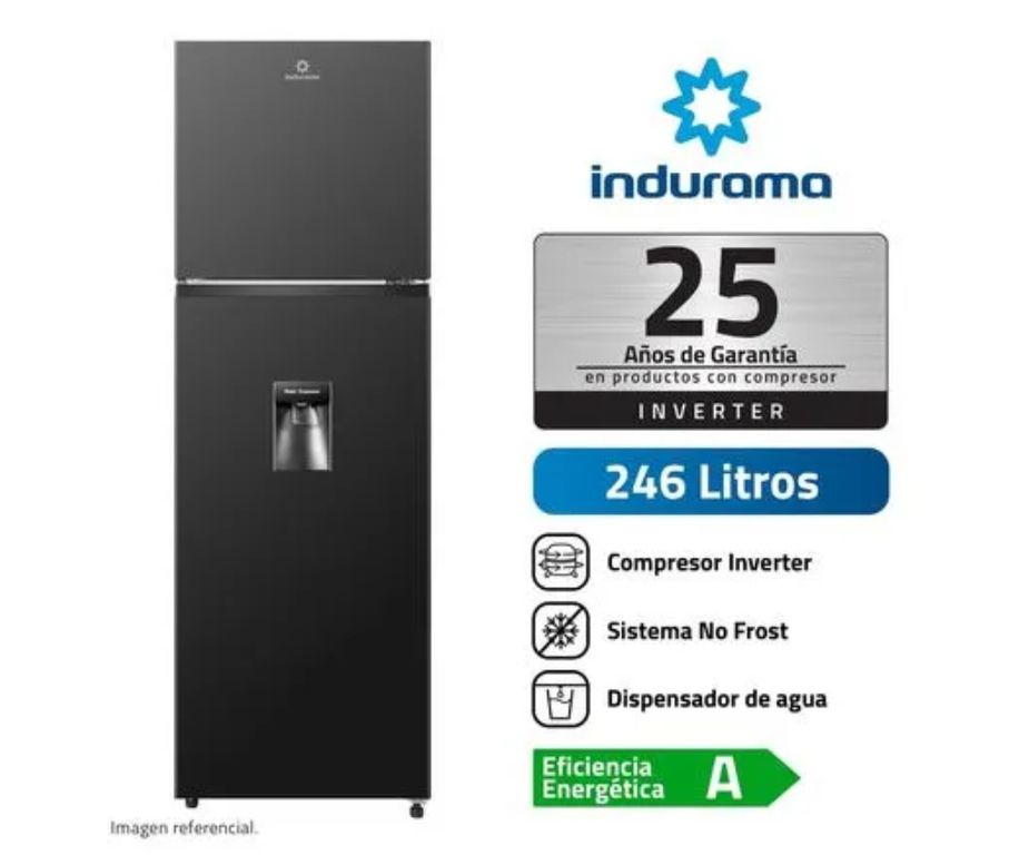 Refrigeradora 245L No Frost RI-389DNI Negro