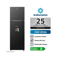 INDURAMA - Refrigeradora 245L No Frost RI-389DNI Negro