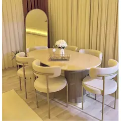 STIL NOVO - JUEGO DE COMEDOR 6 SILLAS VERA BEIGE