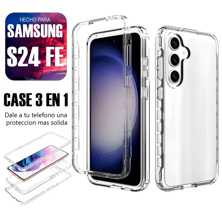 Case Triple es 3 en 1 Para Samsung S24 FE