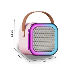 GENERICO - Pack4 Bocina con Micro para Cantar Beige Y+Regalo Agendita