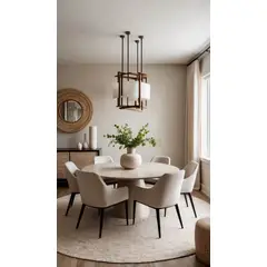 STIL NOVO - JUEGO DE COMEDOR 6 SILLAS JOSEFINA BLANCO