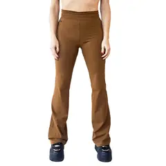 KINETIX - Pantalón Flare Jazz Algodón Toffee Mujer