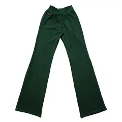 KINETIX - Pantalón Flare Jazz Algodón Verde Oscuro Mujer