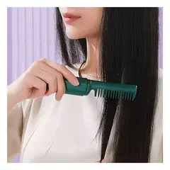 GENERICO - Pack2 Peine Plancha Transportable Verde Y+Regalo Stickers