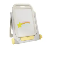 GENERICO - Pizarra acrílica y magnética para niños con ruedas blanco