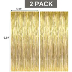 GENERICO - Kit Decoración Cumpleaños Negro & Dorado 100 piezas