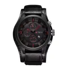 OVOTOUMI - Toumi KTE reloj mecánico de gran dial impermeable - Negro