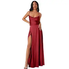 BLWOENS - Vestido de fiesta Mujer - Rojo