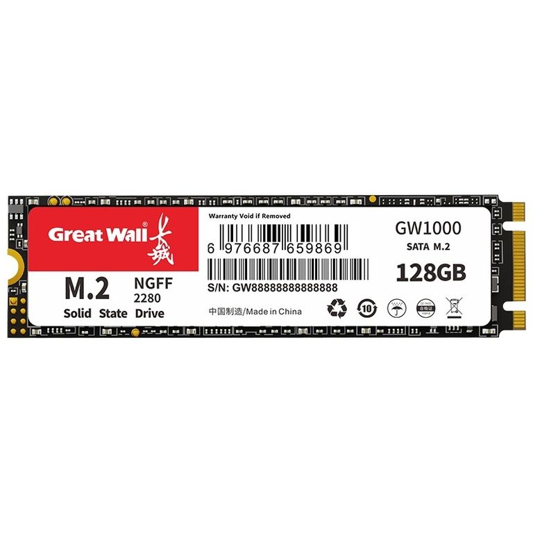 Disco Dure SSD 128GB 2280 M.2 SATA GW1000