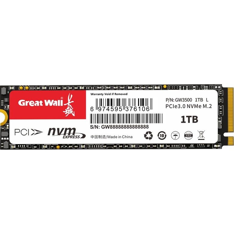 Disco Dure SSD 1TB PCIe30 NVMe M2 GW3500