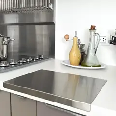 GENERICO - Tabla de picar en Acero inoxidable 400x275x250mm