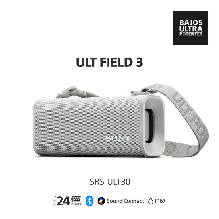 Parlante Bluetooth SRS-ULT30 Portátil ULT FIELD 3 Blanco