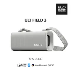 SONY - Parlante Bluetooth SRS-ULT30 Portátil ULT FIELD 3 Blanco