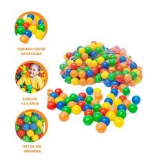 GENERICO - Pack12 Pelotas de Plástico para Niños Multicolor