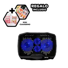 GENERICO - Cooler con Climatizadores Vortex 4 en Negr Y+Regalo Agendita