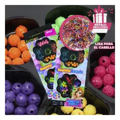 GENERICO - Pack6 Set de Hermosas Cuentas para Collar Y+Ligas de Regalo