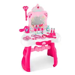 GENERICO - Pack2 Tocador Pequeño para Niñas Moderno en Color Rosado