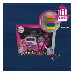 GENERICO - Pack12 Kit de Belleza en Rosado Y+Banderitas Adhesivas