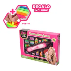 GENERICO - Conjunto Mostacillas de Peinar Multicolo y+Post-it Adhesivos