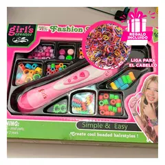 GENERICO - Pack12 Conjunto para Peinados Multicolor y+Ligas de Regalo