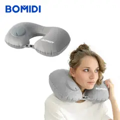 BOMIDI - Almohada De Cuello Inflable U02 Gris