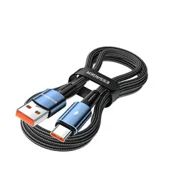 ESSAGER - Cable de Carga Rápida 1M 120W de USB A-USB C color azul