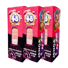 GENERICO - PACK 3 JENGA PAREJAS - JENGA DEL AMOR - JENGA PARA ADULTOS