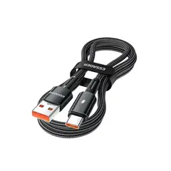 ESSAGER - Cable de Carga Ultra Rápida USB-A a USB-C 120W 1 m Negro