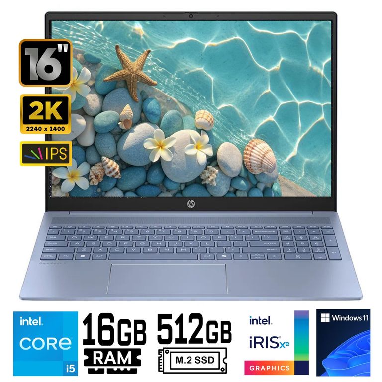 Laptop OmniBook 5 16-ba1051la Core i5 1334U Ram 16Gb SSD 512Gb 16"WUXGA Windows 11