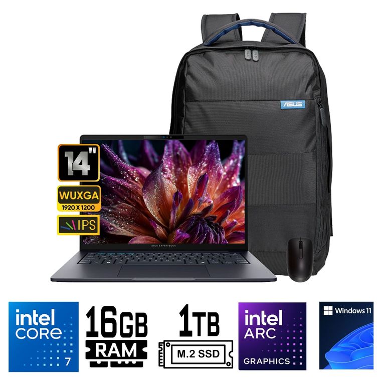 Laptop ExpertBook B3405CCA-LY1868X Core Ultra 7 Ram 16 Gb SSD 1Tb 14"WUXGA Windows 11