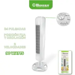 BOSSKO - Ventilador de Torre BK-8228VT 34