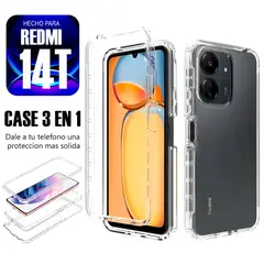 ASIA IMPORT - Case Triple es 3 en 1 Para Redmi 14T