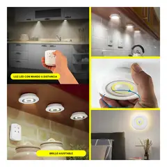 GENERICO - Pack6 Paquete Innovador de Luces Led Blanc Y+Regalo Agendita