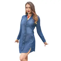 TANSY - VESTIDO DE MUJER - DIANYS - MARMOLEADO OSCURO