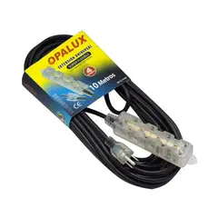 OPALUX - Extensión Eléctrica CASA OFICINA 10 Metros 3 SALIDAS