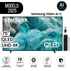SAMSUNG - Televisor QLED 75" Pulg. Visión AI Smart TV QN75Q7FAAGXPE - Nuevo 2025