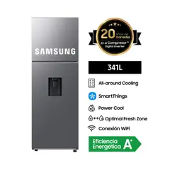 Refrigeradora 341Lt Silver Top Mount