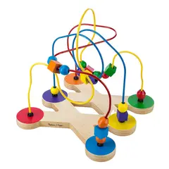 MELISSA & DOUG - Laberinto con cuentas de madera grande