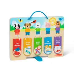 MELISSA & DOUG - Tablero de responsabilidades y rutinas de madera