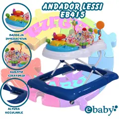 EBABY - Andador con Bandeja Interactiva «LESSI» Blue