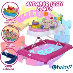 EBABY - Andador con Bandeja Interactiva «LESSI» Pink